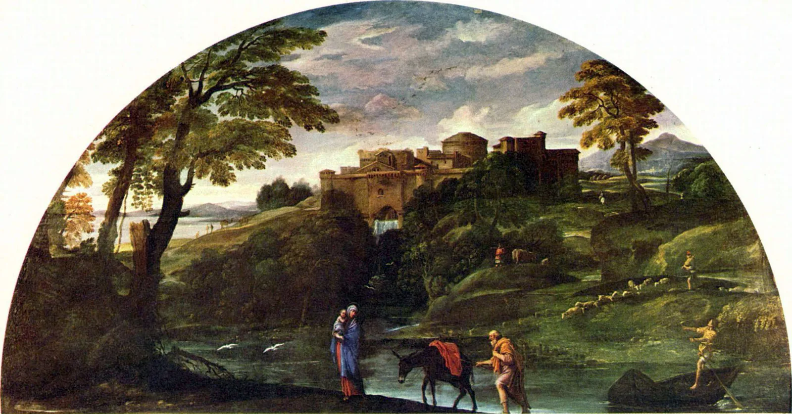 Annibale Carracci, Landscape with the Flight into Egypt
