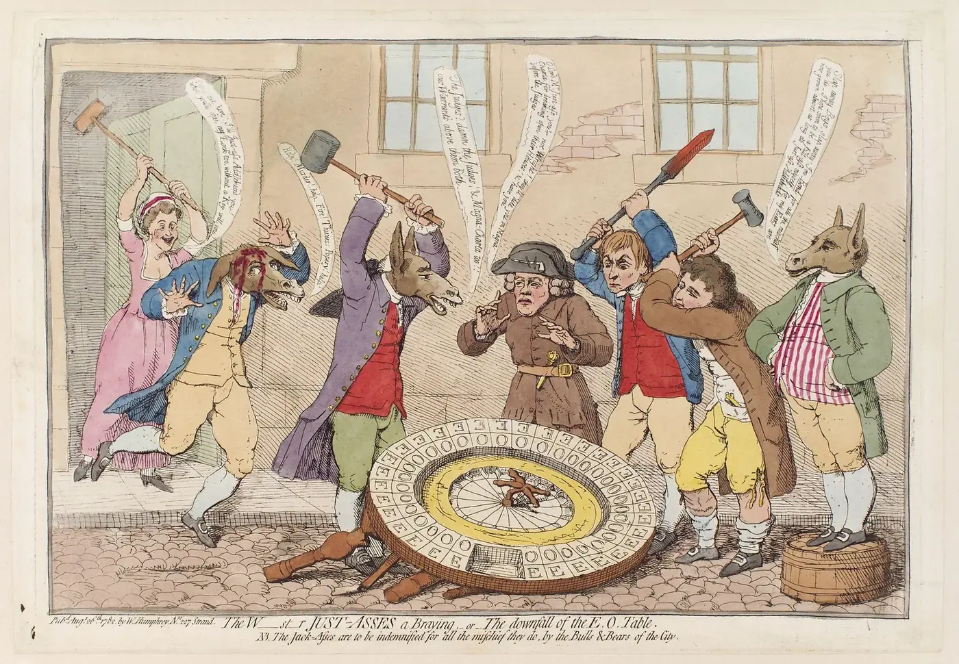 James Gillray, The Westminster Just-Asses a-Braying