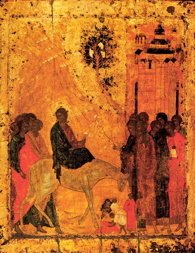Entry into Jerusalem, icon from the Annunciation Cathedral, Moscow