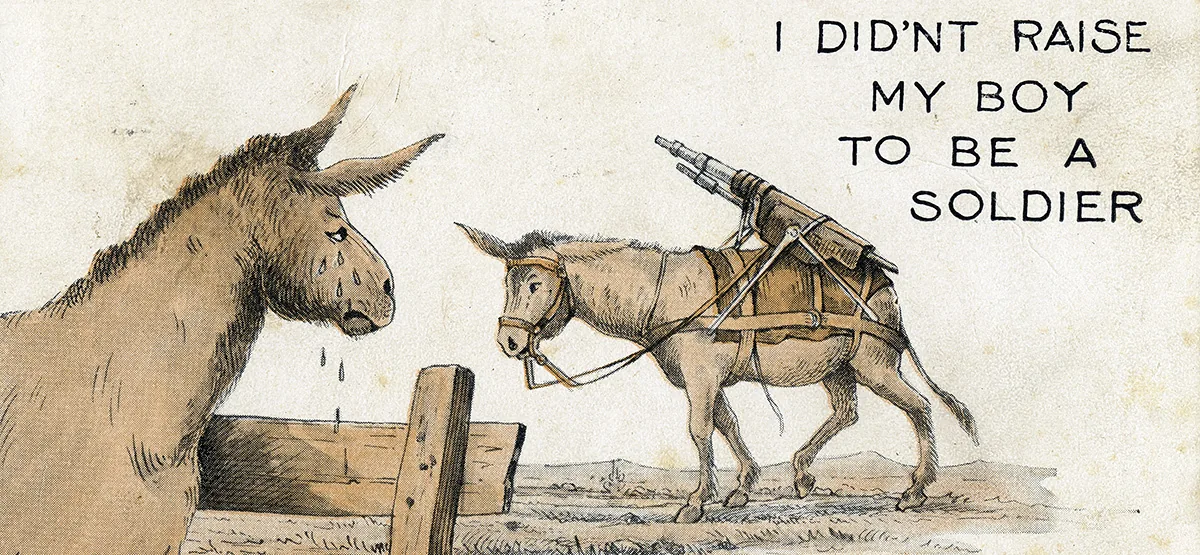 “I didn’t raise my boy to be a soldier”: a wartime postcard
