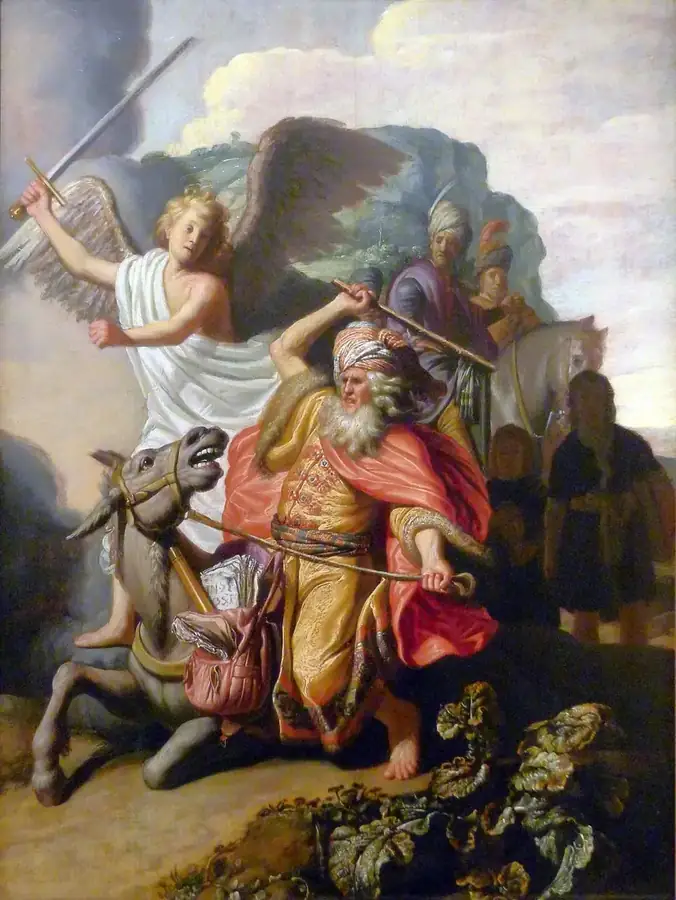 Rembrandt, Balaam and the Ass